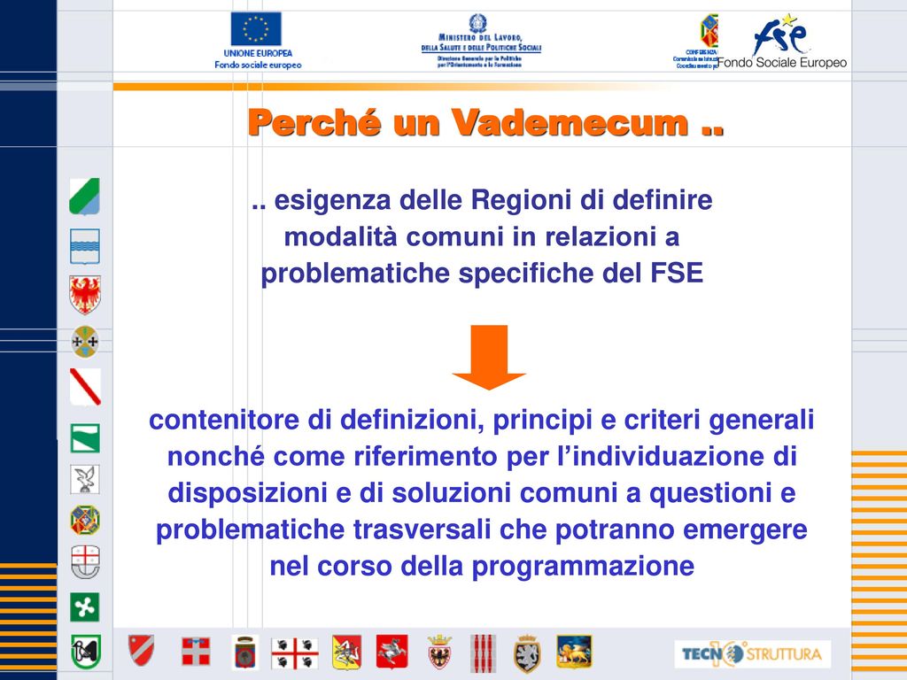 Vademecum Per Lammissibilita Delle Spese Al Fse Programmazione Ppt